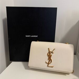 SAINT LAURENT KATE SMALL IN GRAIN DE POUDRE EMBOSSED LEATHER